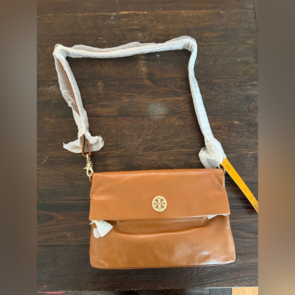 Tory Burch Brown Leather Crossbody Bag